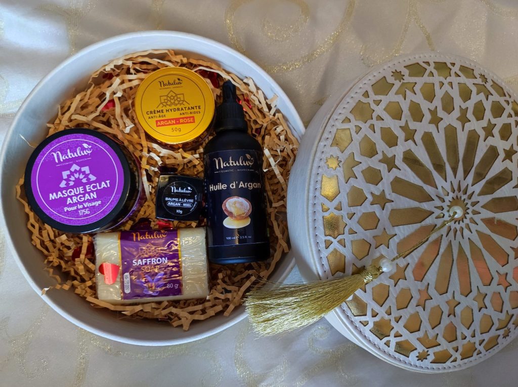 Coffret cadeau cosmétiques bio et  naturels à l’Argan.